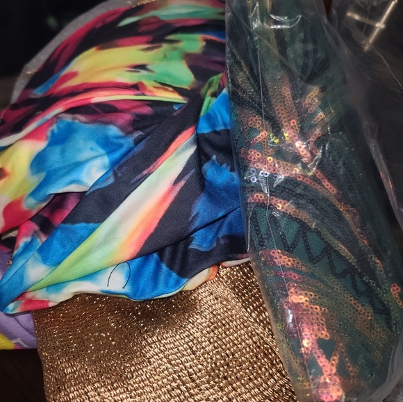 Plus Floral & Checker Print Bodycon Dress 3X NWOT - Picture 8 of 8